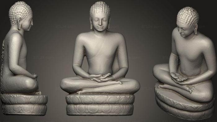 Статуэтки Будда (Будда 16, STKBD_0117) 3D модель для ЧПУ станка